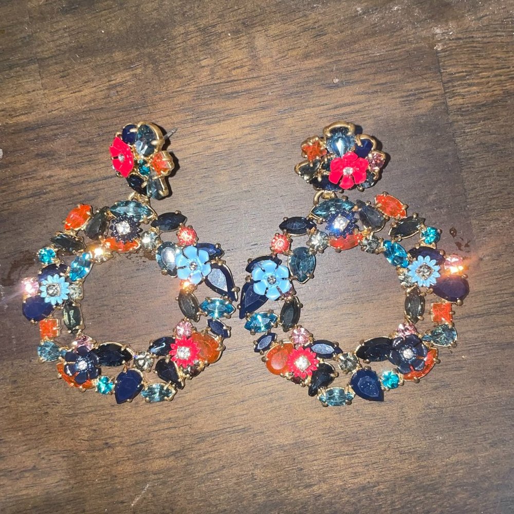 J.Crew Studded Dangle Earrings